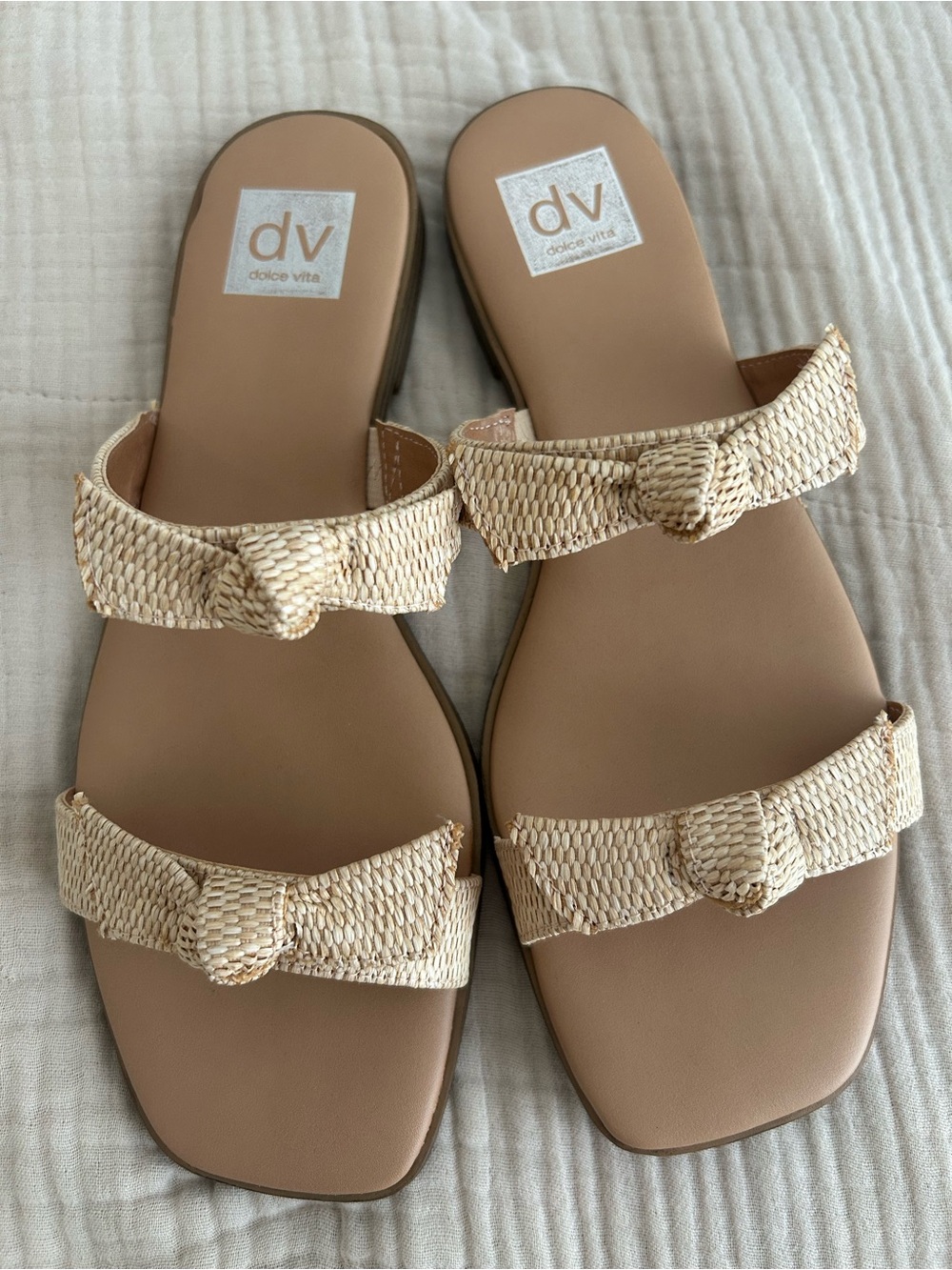 DV by Dolce Vita Woven Beige Sandals
